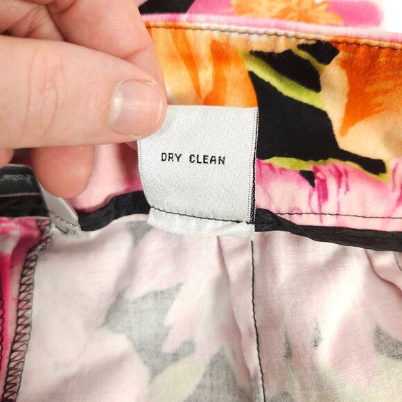 Talbots Collection Womens Size 10 32x27 Floral Flower Cotton Blend Stretch Pants - Picture 4 of 7